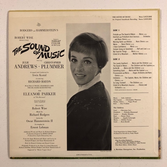 12” LP Vinyl Record  THE SOUND OF MUSIC - Picture 2 of 12